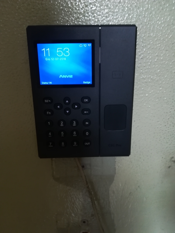 Time and Attendance System, Badge and PIN, C2CPro Rfid Wifi PoE Linux